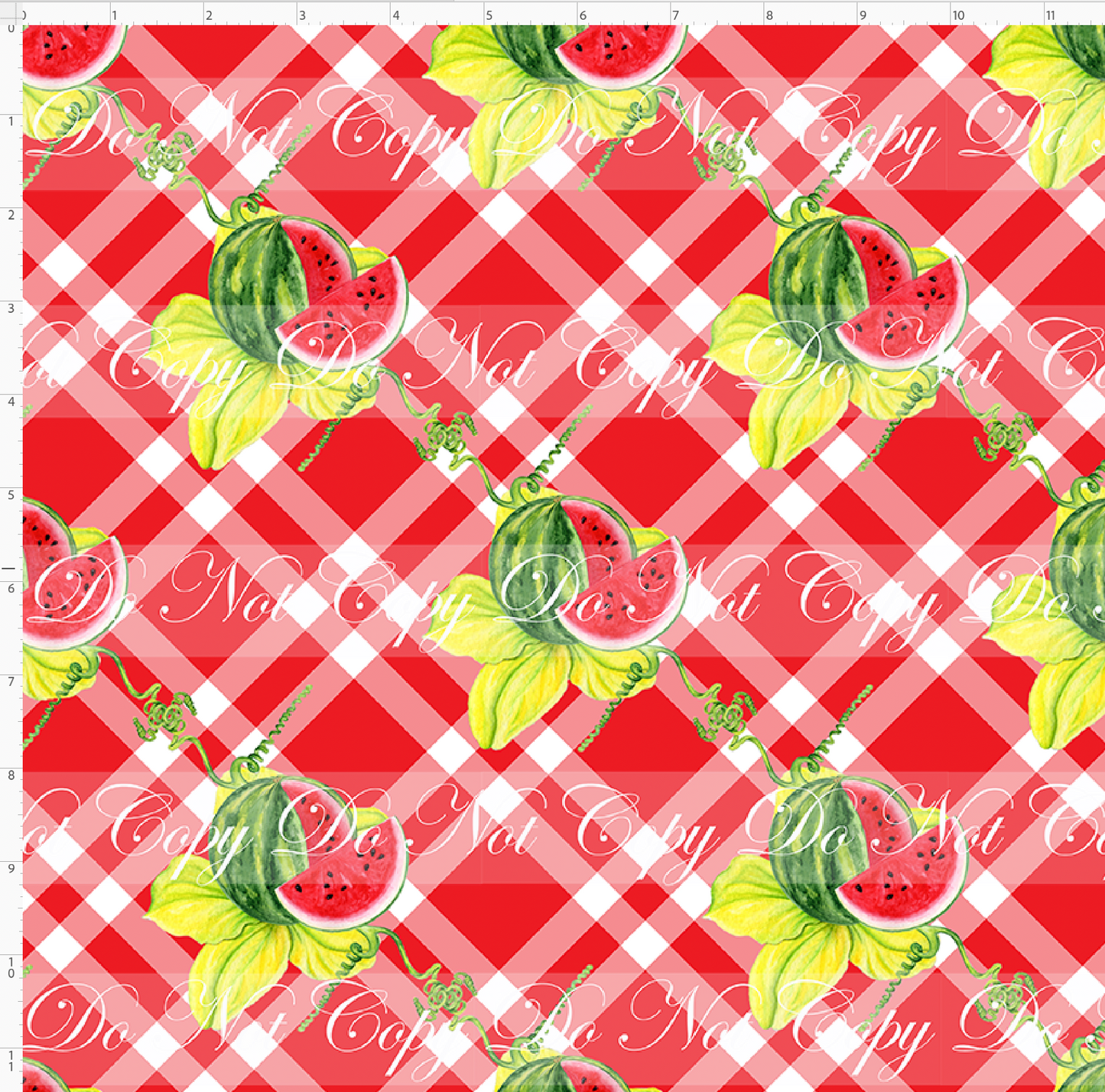 Retro Summer - Watermelon Picnic Check