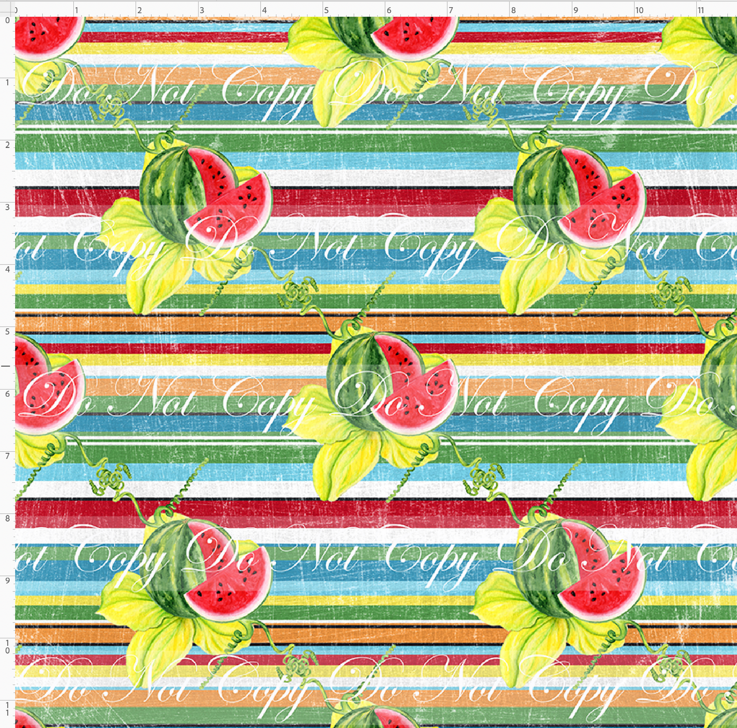 Retro Summer - Watermelon Stripes