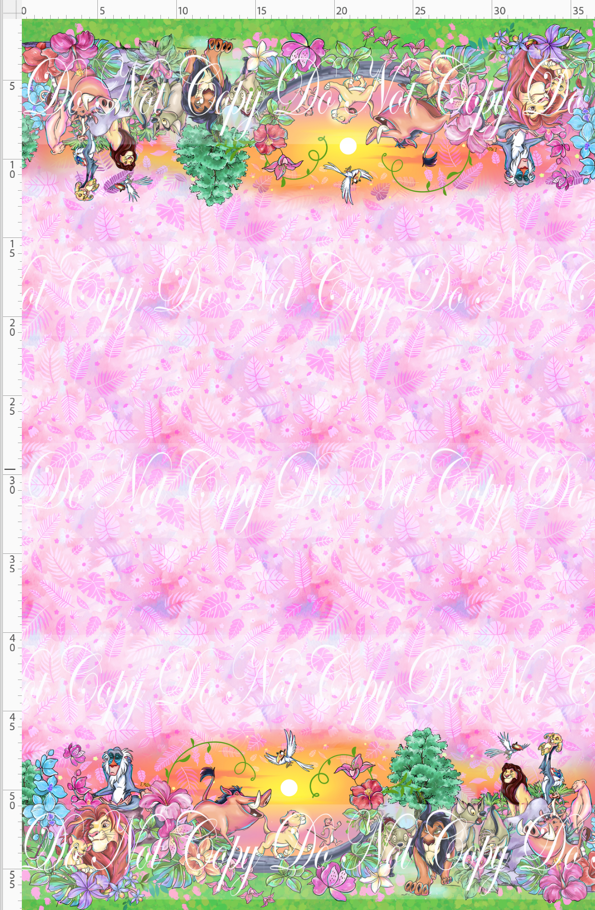 Hakuna Matata - double border