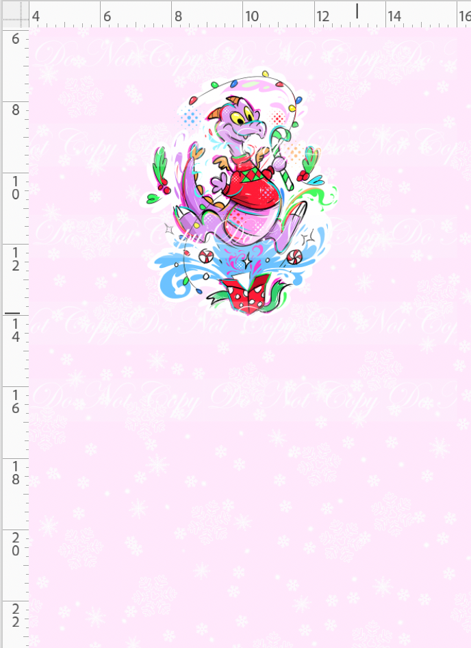 Kawaii Christmas - Panel - Snowflake - Pink - Fig - CHILD