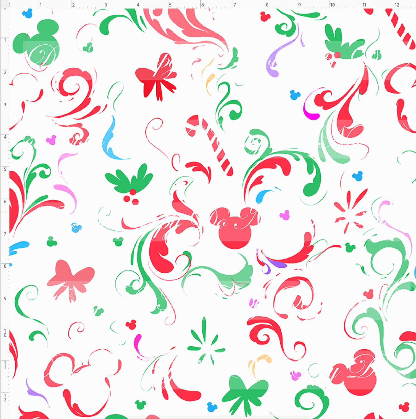 Kawaii Christmas - Simple Coordinate - White - REGULAR SCALE