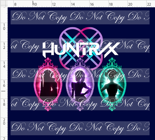 Huntrix Silhouettes - Panel - ADULT - Navy