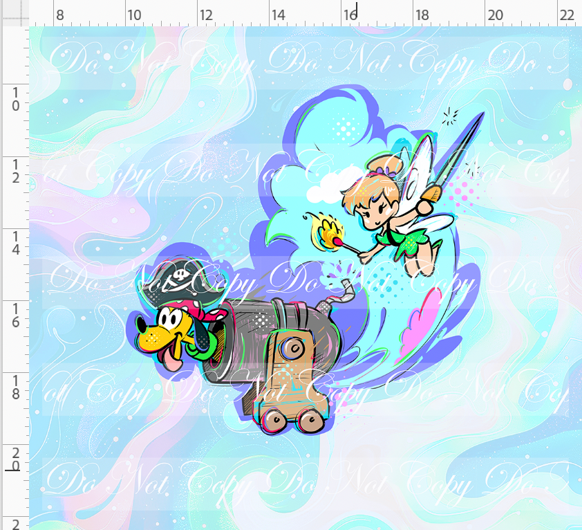Kawaii Pirates - panel - Tink - pastel - ADULT