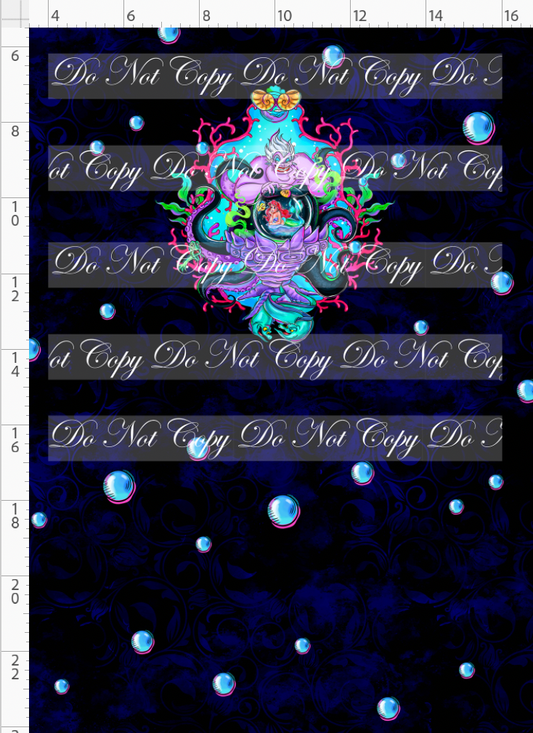 Sea Witch OSP - witch and pets - panel - adult