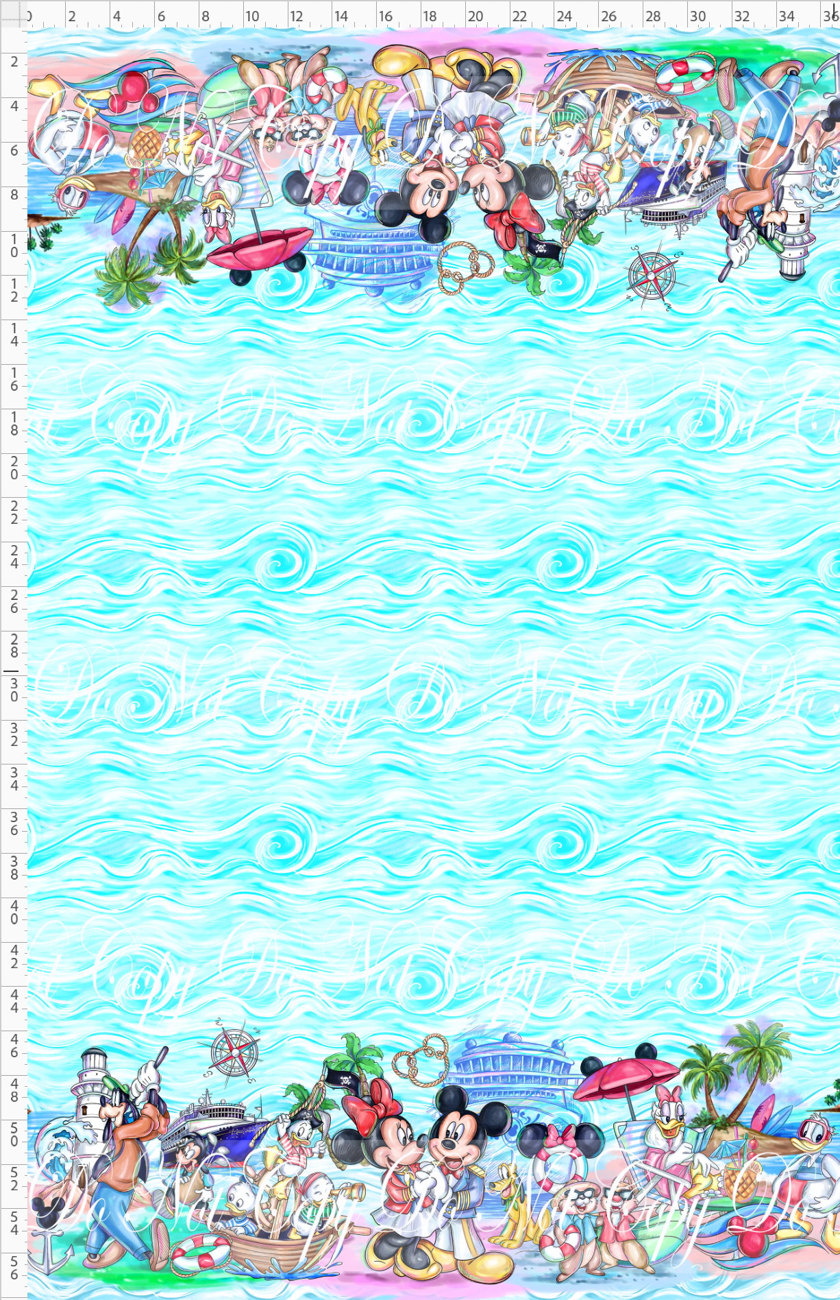 Set Sail - Double Border - blue