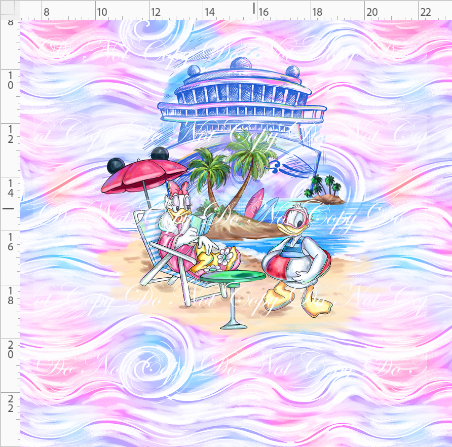 Set Sail - Panel - ducks  -colorful - adult