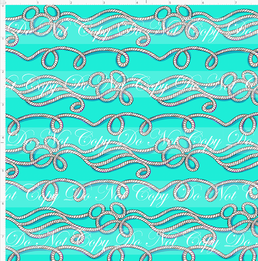 Set Sail - Ropes - Aqua - small scale