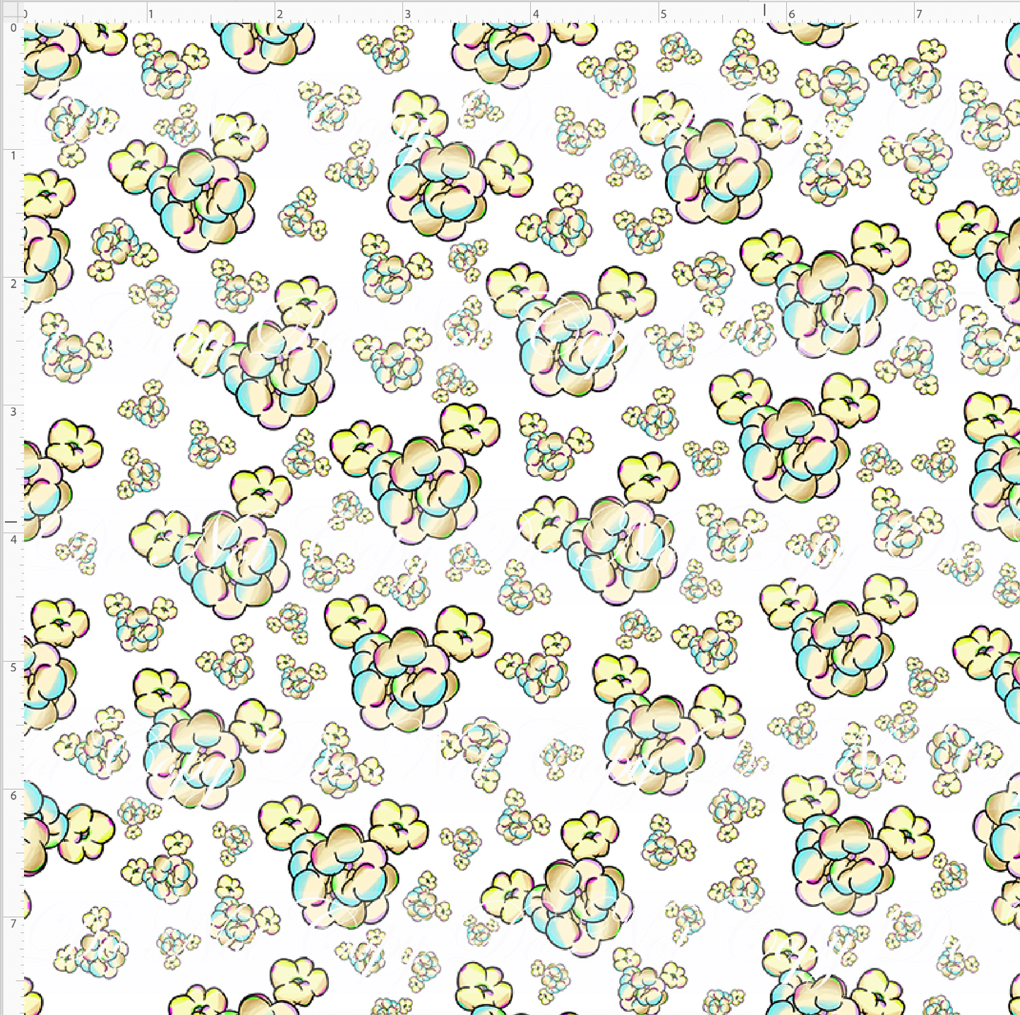 Snack Time Magic - Popcorn Heads - White - No confetti - Small Scale