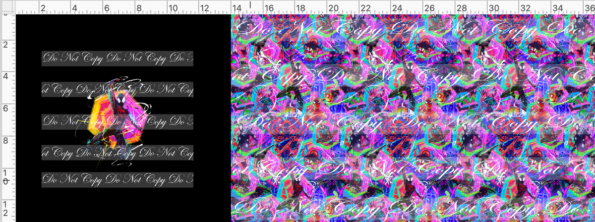Spidey OSP-swinging spidey -teal-Bag Maker Roll-max of 6x4 graphic-small scale main