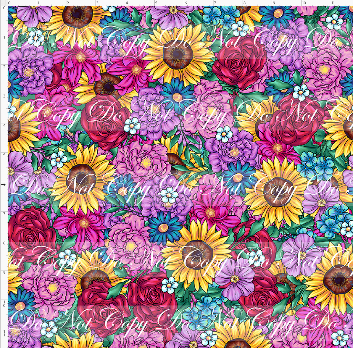 Springtime Mouse - Stacked Floral