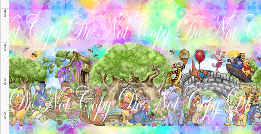 Sweet like hunny - double border - pastel