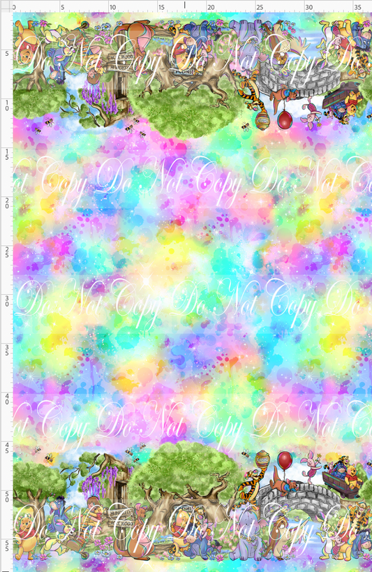 Sweet like hunny - double border - pastel