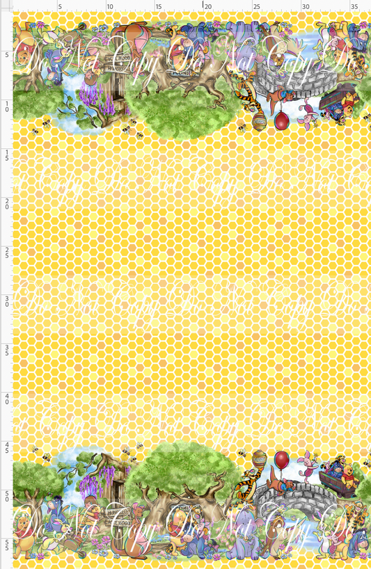 Sweet like hunny - double border - yellow