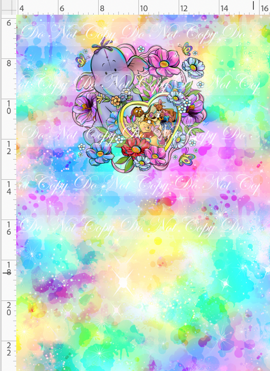Sweet like hunny - panel - elephant - pastel - child