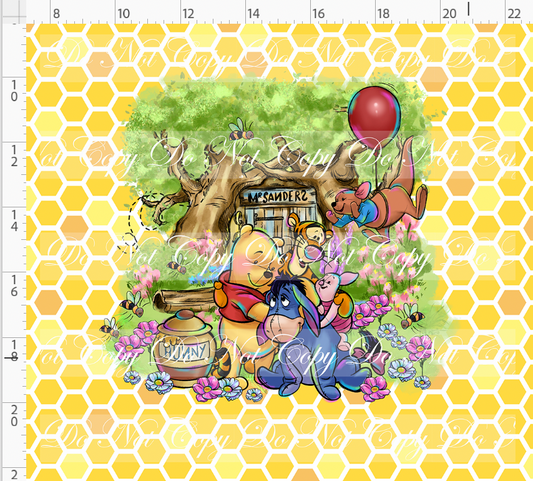 Sweet like hunny - panel - main 5 - yellow - adult