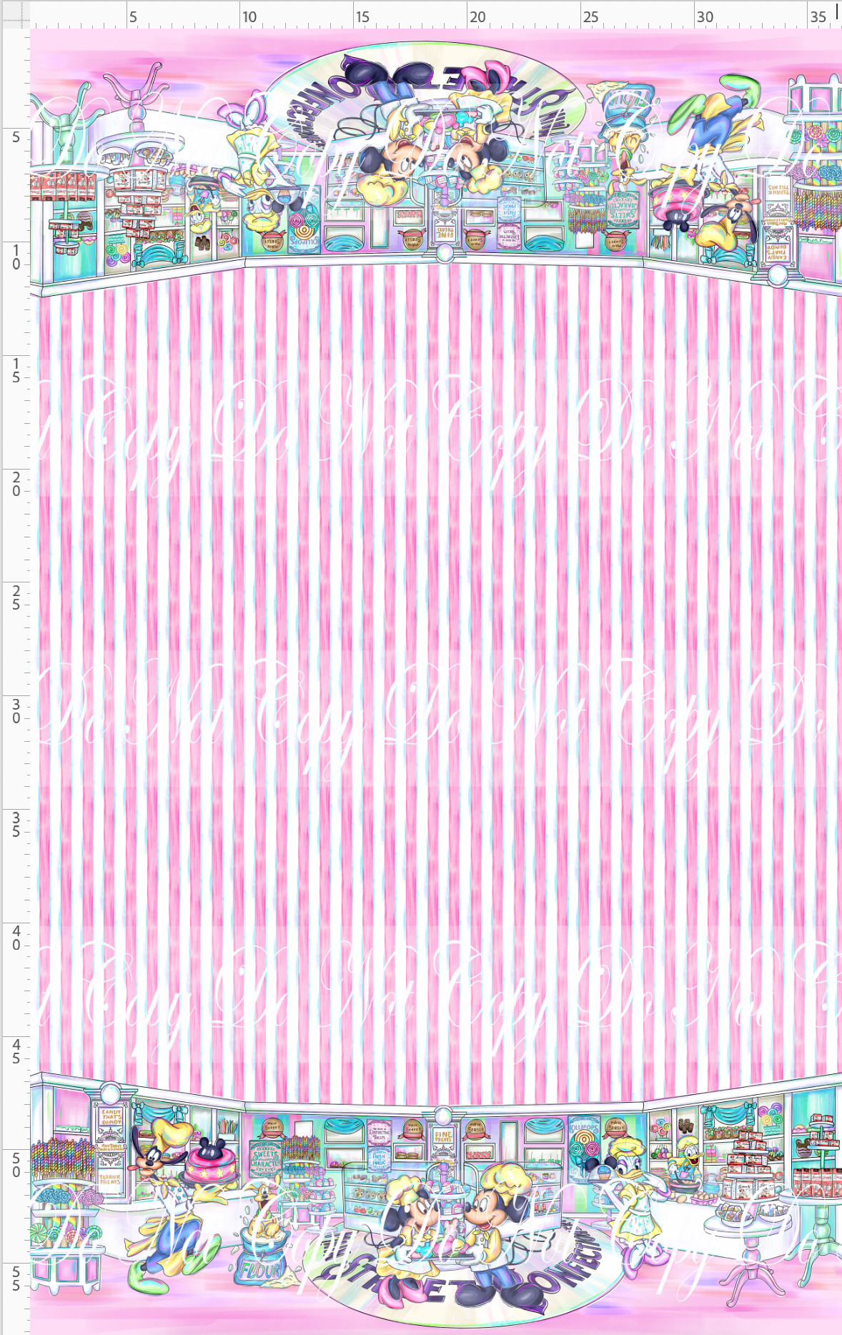 The Confectionery-double border-stripe