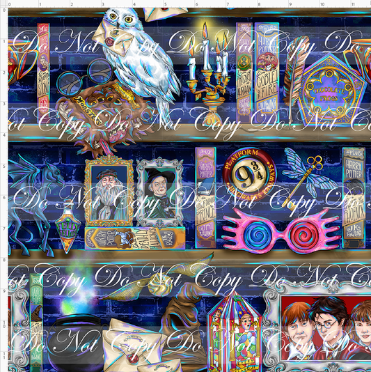 The Great Hall - Book shelf - blue - Regular Scale