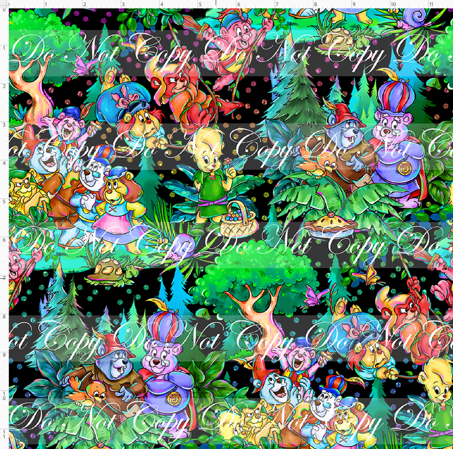 The Gummiberry Gang - Main - Black - Regular Scale