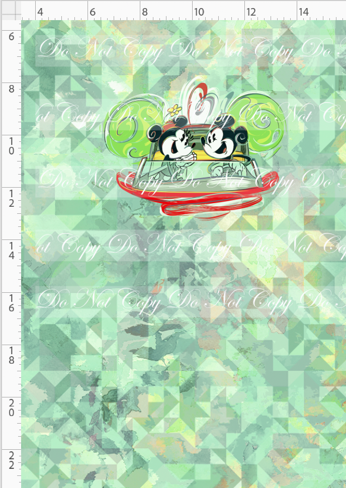 The mouse Express - Panel - mouse car - vintage - CHILD