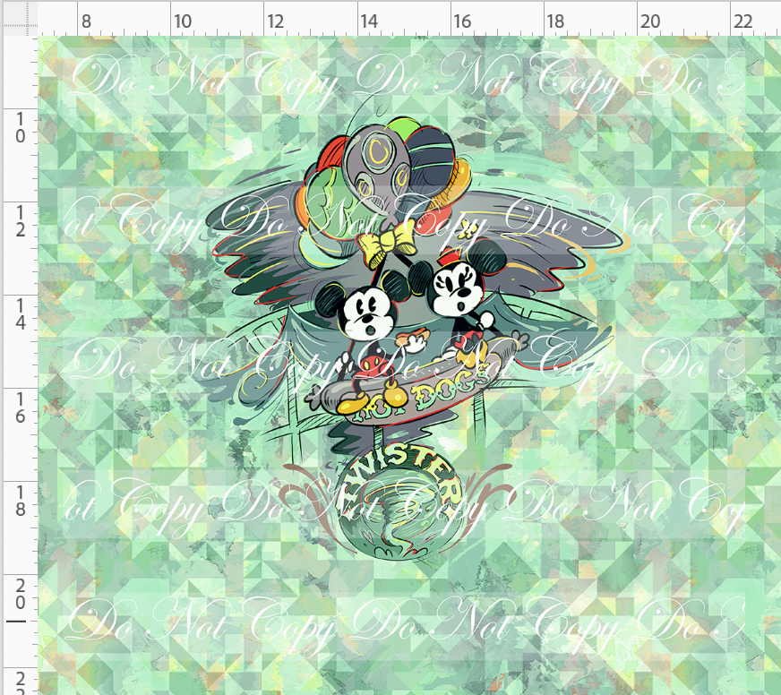 The mouse Express - Panel - twister -Vintage - ADULT