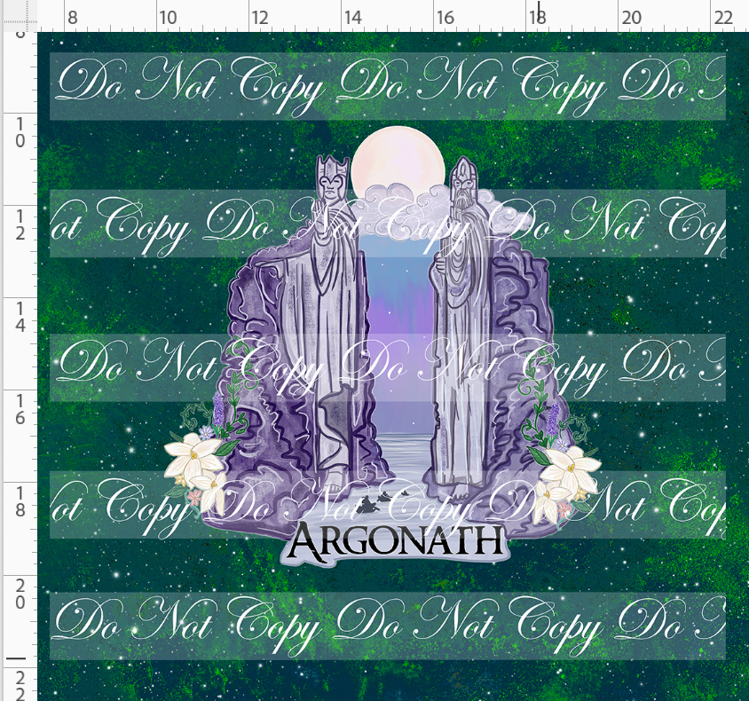 The shire-panel-argonath-green-adult