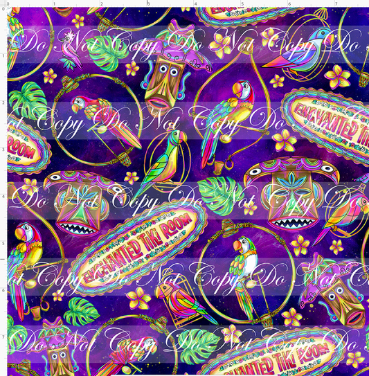 Tiki Birds - elements -  small Scale - Purple