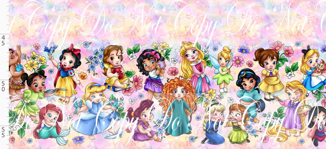 Tiny Crowns - Double Border - Rainbow Crowns