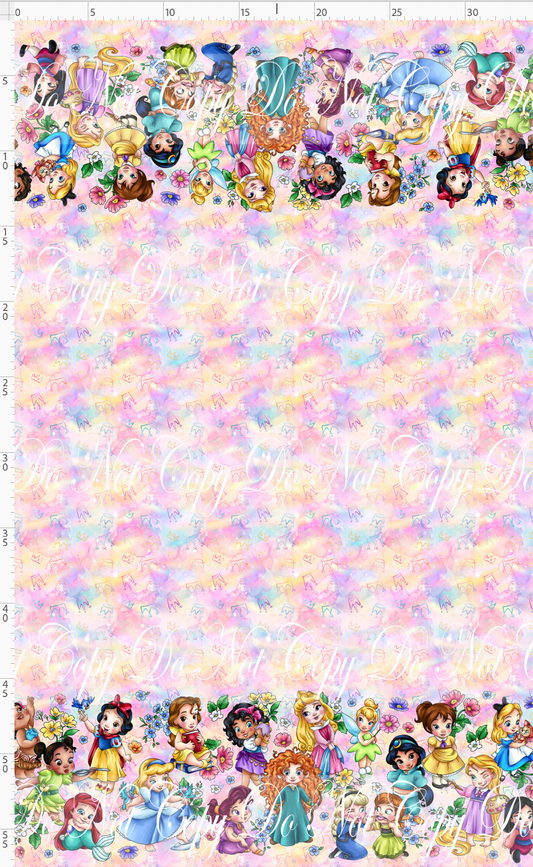Tiny Crowns - Double Border - Rainbow
