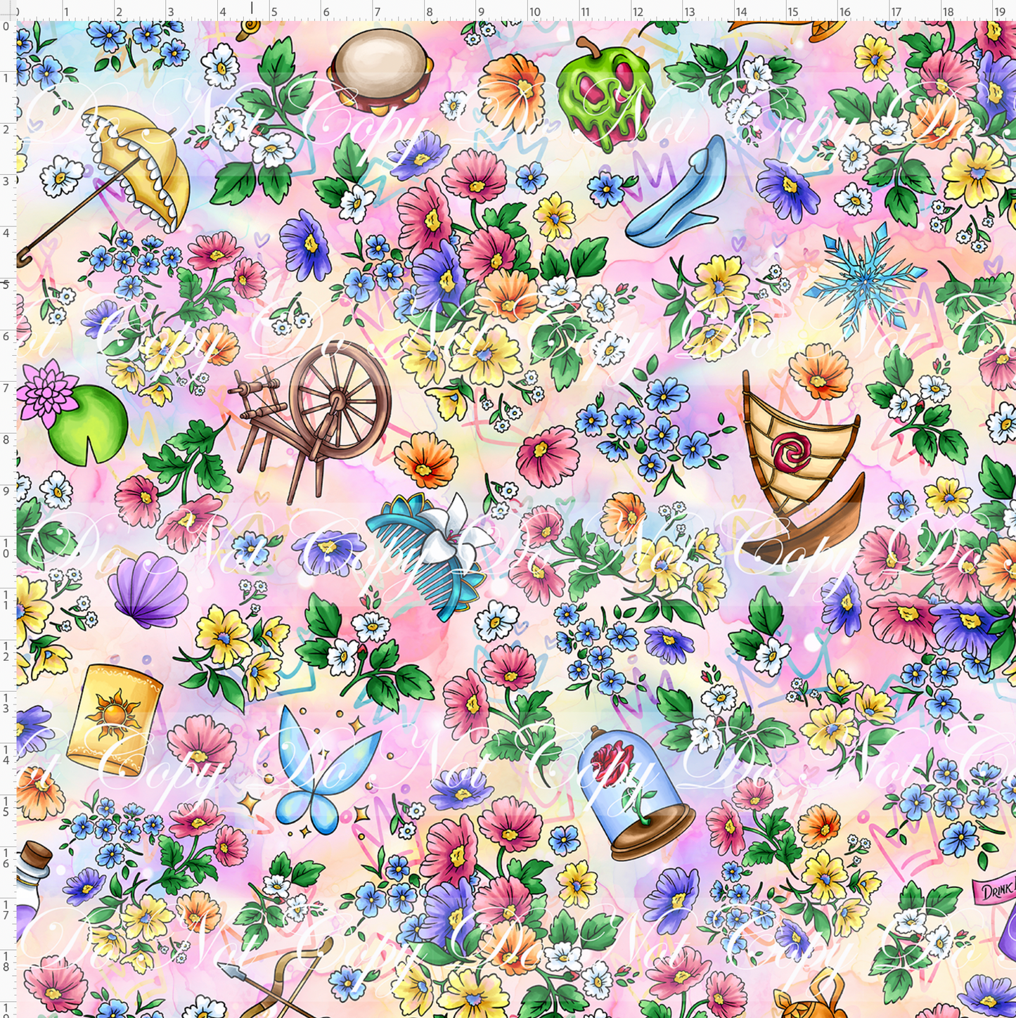 Tiny Crowns - Floral Elements Toss - Rainbow