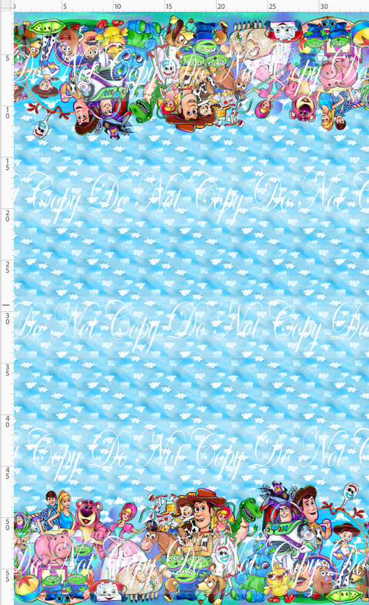 Toyland Tales - Double Border - Clouds Background