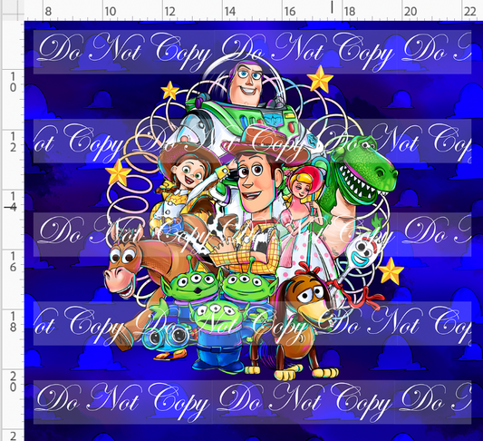 Toyland Tales - Panel - TOY MIX - ADULT - NAVY