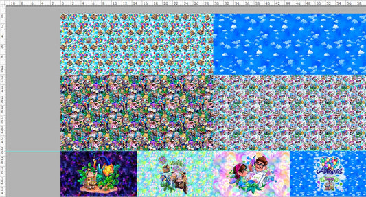 Up & Away - Tiny Yard Rapport Panel 58"W x 36"H