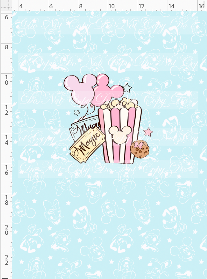 Vintage Confections - Panel - CHILD - Blue Character Heads Background