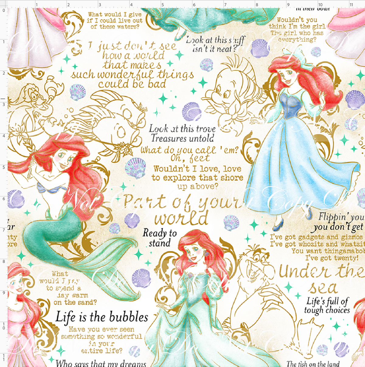 Vintage Princess Series - Ocean Song - Regular Scale