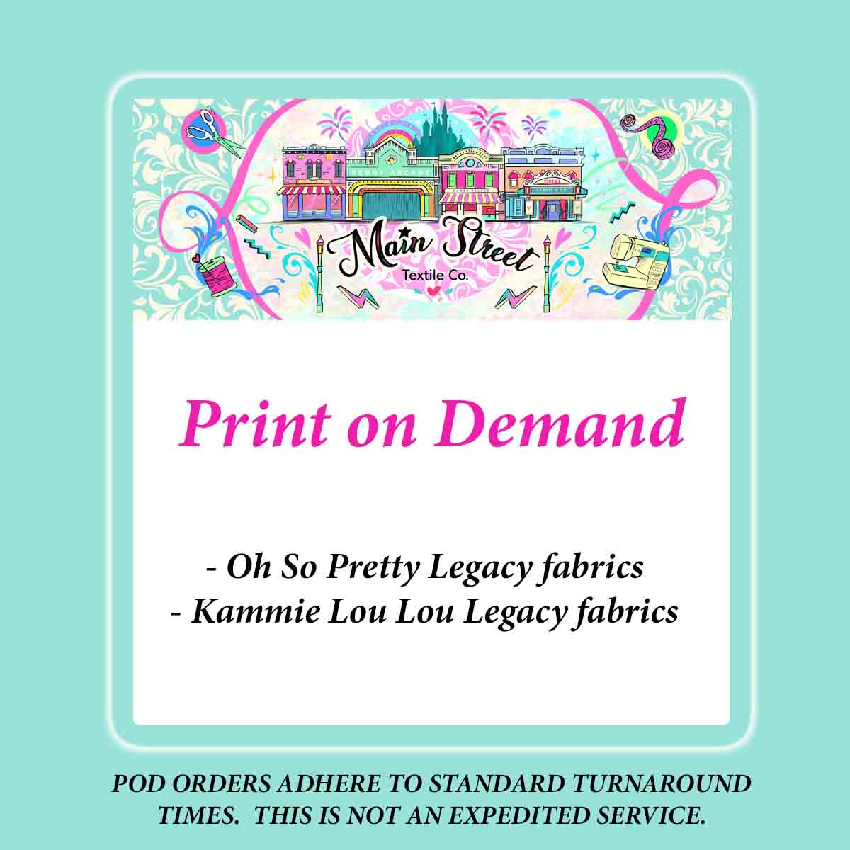 Print on Demand - Legacy File for Oh So Pretty/Kammie Lou Lou - PANEL - CHILD SIZE