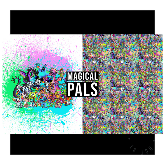 Magical Pals - Childrens Blanket Panel 58W x 36H