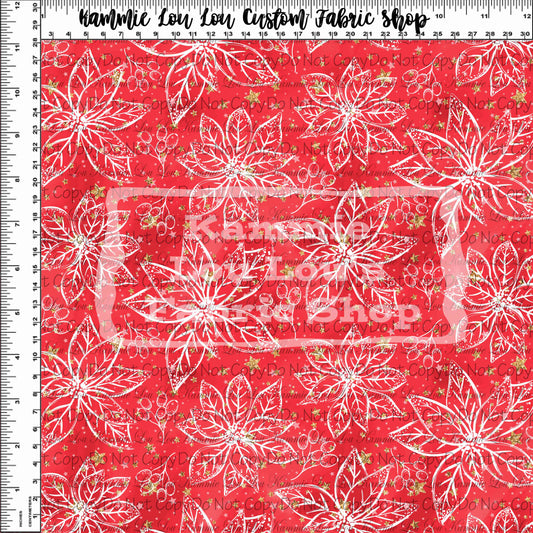 Festive Florals - Red Floral