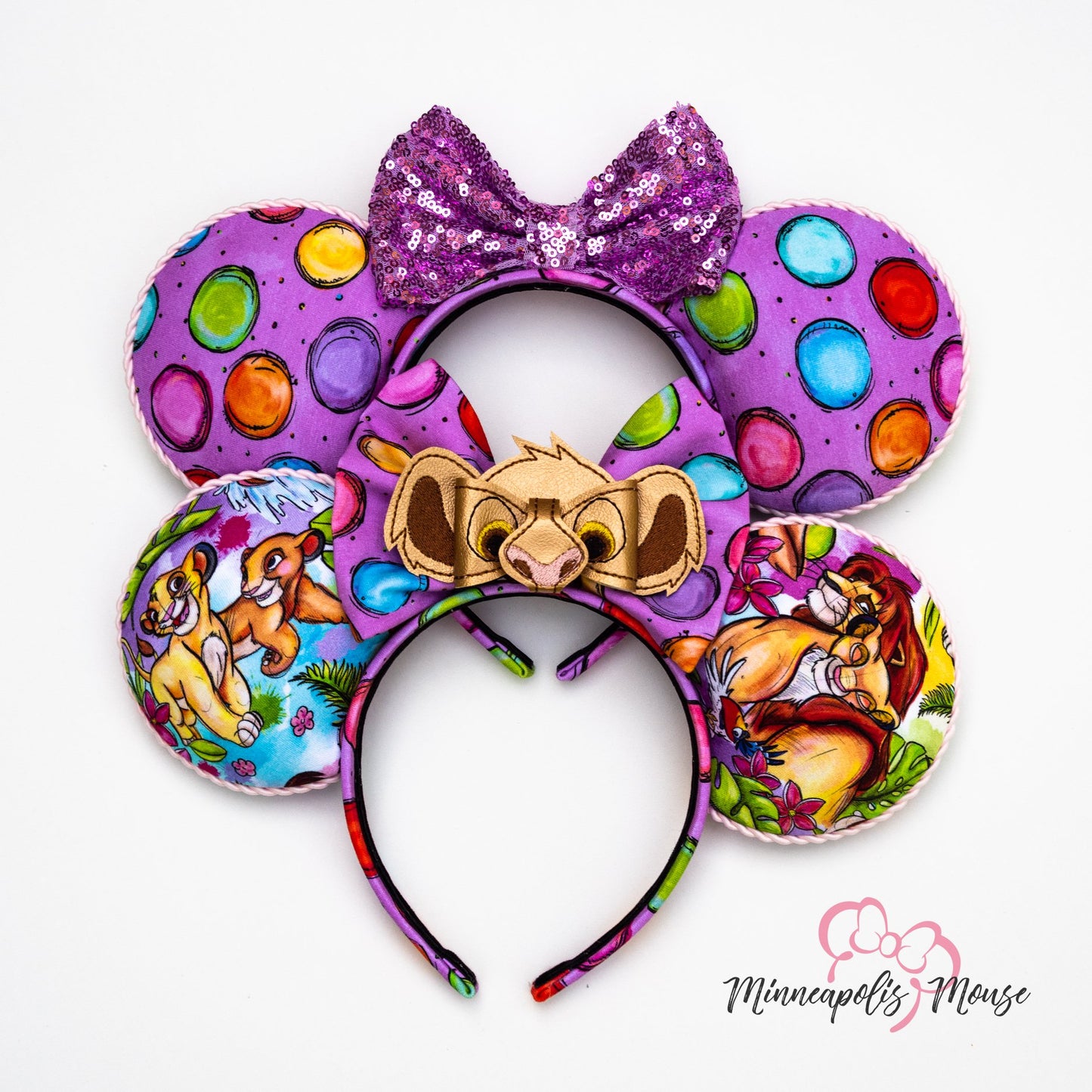 R119 Born to Be King - Lavendar Dots