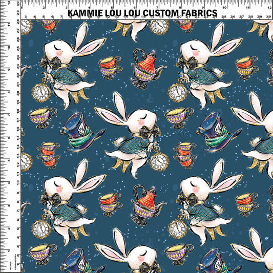 R107 Wonderland Tea Party - Don't be Late Jade