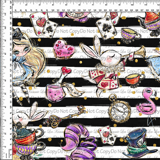 R107 Wonderland Tea Party - Toss Stripes
