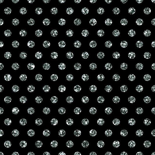 R119 Once Magical Friends - Black Glitter dots