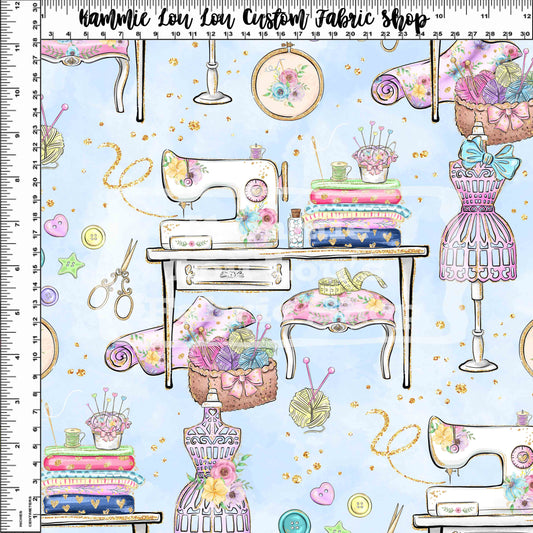 R119 Sew Magical - Light Blue Toss - 2