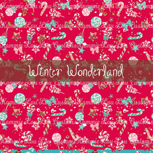 R124 Winter Wonderland - Christmas Sweets - Red