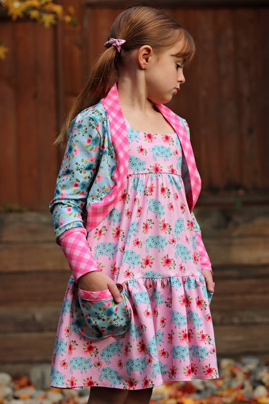 R112 Country Roads - Blue Mini Floral