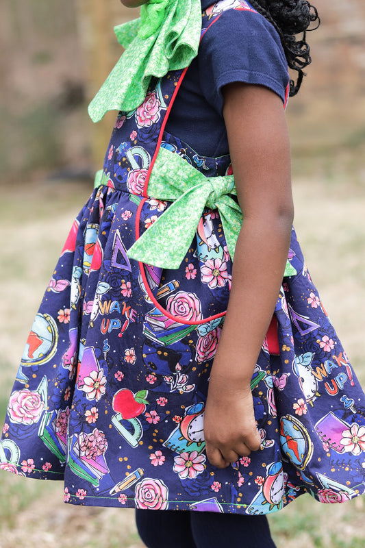 R117 Back to School - Dollhouse Collection - Navy Toss