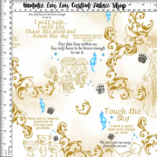 Vintage Princess Series - Brave - Background - Regular Scale