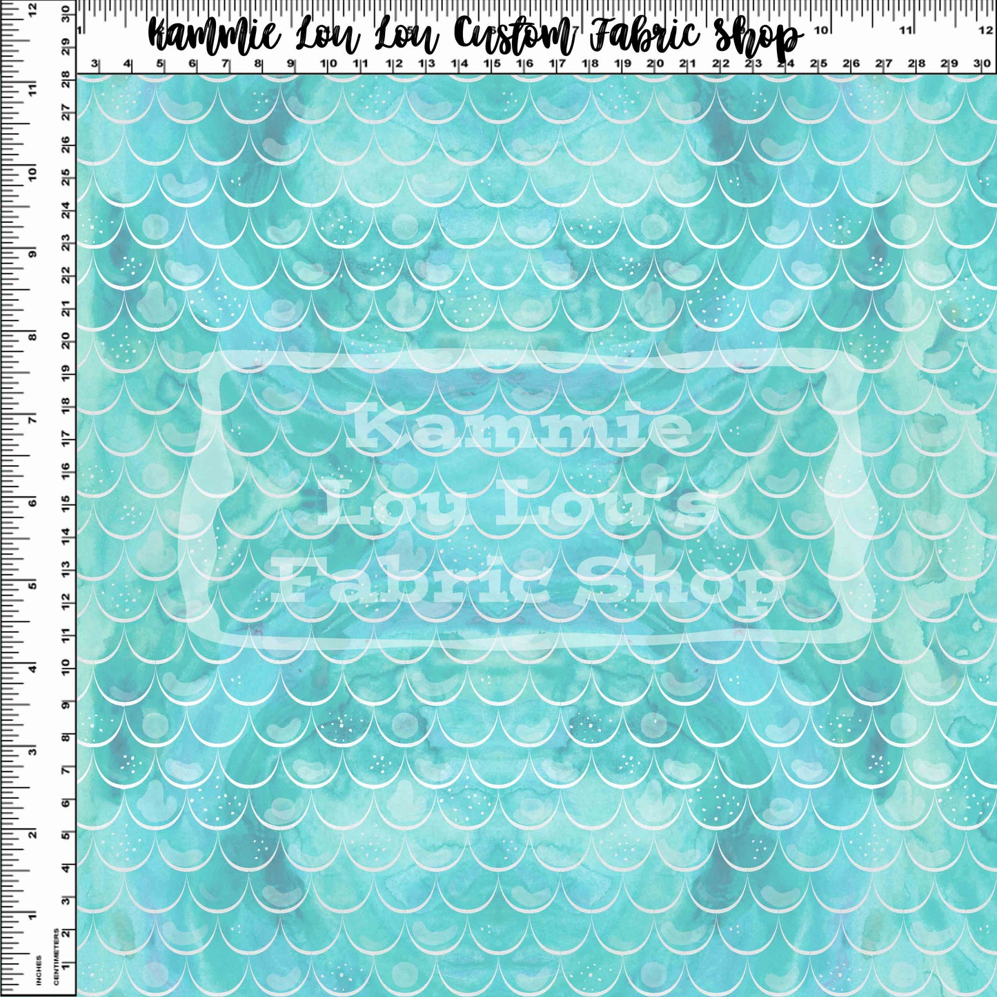 Sea Bound Beauties - Scales - Teal