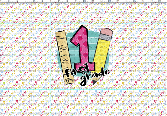 R117 : School Days - Blackboard Collection - Pencil Ruler Panel