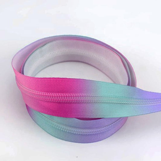 Hardware : ZIPPER - Long Chain -Dark Pastel w/Matching Teeth - #3 or #5 (007)