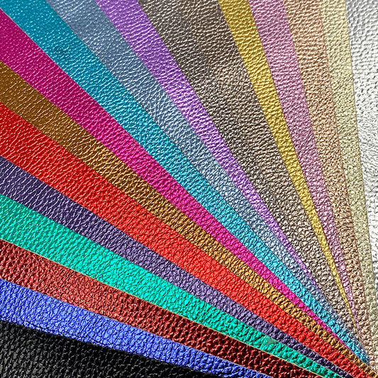 Open - Bag Makers Delight - Metallic Solids Leatherette (813)